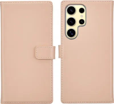 Produktbild von Selencia Echtleder Klapphülle Samsung Galaxy S25 Ultra - Dusty Pink