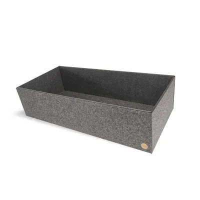 Produktbild von Aufbewahrungsbox CLEAN Filz 33 x 70 x 18 cm ohne Deckel in anthrazit meliert