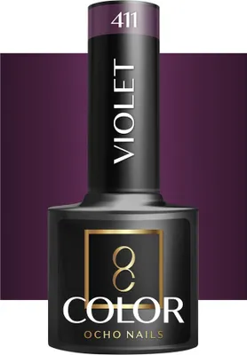 Zdjęcie produktu dla OCHO NAILS Lakier hybrydowy violet 411 -5 g