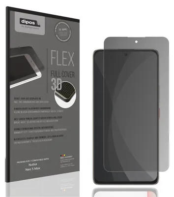 Produktbild von Full Cover Privacy Blickschutzfolie für Nubia Neo 5 Max Folie Anti-Shock