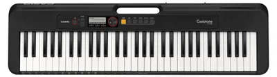 Produktbild von Casio CT-S200BK CASIOTONE Keyboard mit 61 Standtasten und Begleitautomatik, schwarz