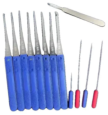 Immagine prodotto di Set di utensili da fabbro, punte a gancio di precisione, impugnatura ergonomica, 13 pezzi