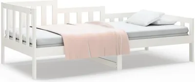 Immagine prodotto di vidaXL Letto da giorno senza materasso bianco 80x200 cm in legno di pino massiccio