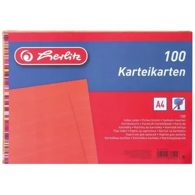 Produktbild von Herlitz 10901171, Orange, A5, 170 g/m², 100 Stück(e)