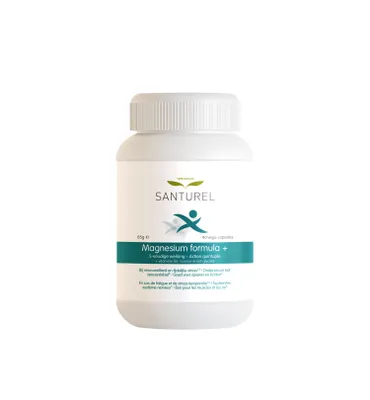 Produktbild von Santurel Magnesiumformel + Vitamin B6 + Taurin + Glycin + Magnesiumglycinat & Magnesiumcitrat