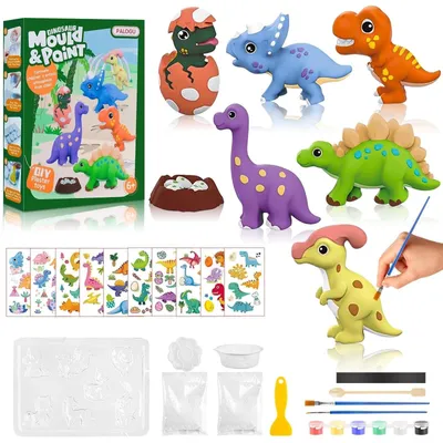 Obrázok produktu pre Figúrky dinosaurov na maľovanie, kreatívna súprava pre deti