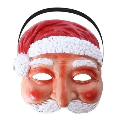 Produktbild von Weihnachtsmann Maske mit Gummiband