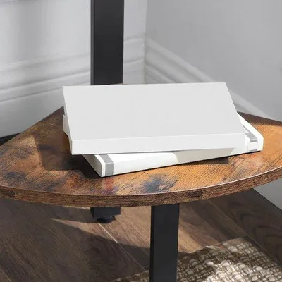 Produktbild von Bügelbrett Bücherbrett industrieller Entwurf Leiterbrett vintage Wohnzimmer Büro - 5 Bretter - metallenes Rahmen