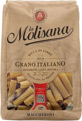 Obrázek produktu pro La Molisana Maccheroni Integrale n.37 500 g italské celozrnné těstoviny