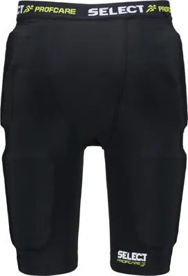 Produktbild von Select Profcare Compression Pads Shorts Torwart Feldspieler Thermohose Kompressionshose Hüftschutzhose kurz mit Polstern schwarz 710012, Größe:L