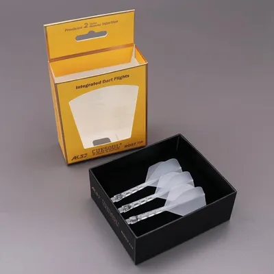 Image de Dartflights ROST T19 grande forme standard Lot de 3 volants de glace L-75mm