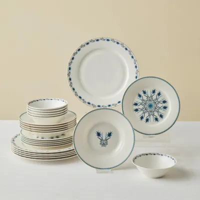 24-teiliges Bone China Dinner-Set Iznik, 6 Personen, mehrfarbig