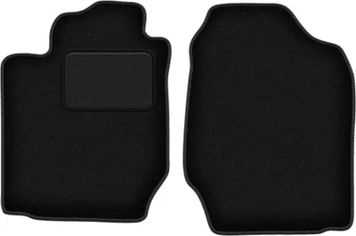 Immagine prodotto di Wielganizator tappetini auto velours anteriori adatto per Toyota Corolla Verso I (2001-2004, minivan) neri, set 2 pz, con fissaggi