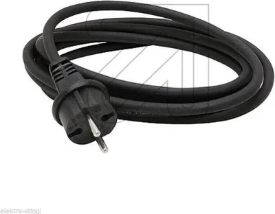 Produktbild von EGB Anschlussleitung H07RN-F 2x1mm² schwarz 3m