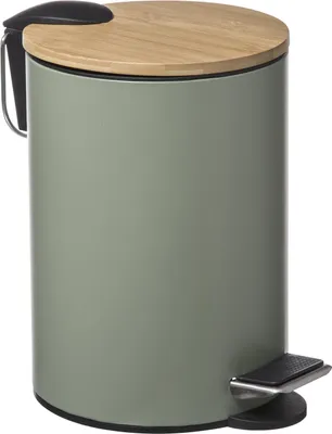 Produktbild von Kosmetikeimer mit Bambusdeckel MODERN, 3 L