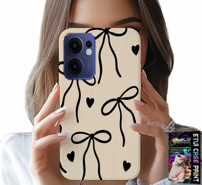 Image de Etui pour Oppo Find X5 Lite - Beige Ribbon Cocards Fashionable Patterns