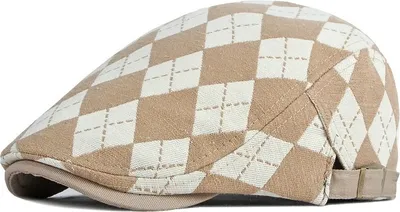 Zdjęcie produktu dla Beret męski Ricardo - Stylowy Brązowy Dodatek do Twojej Garderoby KP25633