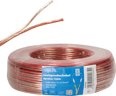 Produktbild von LogiLink CA1076, 25 m, Transparent