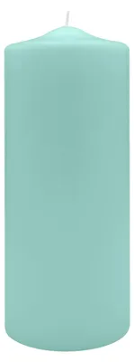 Produktbild von Spitzkopf Stumpen Kerzen Türkis 25 x Ø 9 cm, 6 Stück