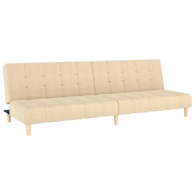 Produktbild von Schlafsofa 2-Sitzer Creme Stoff