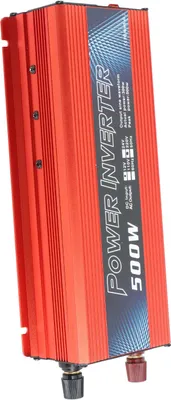 Zdjęcie produktu dla Samochodowy falownik sinusoidalny z portem USB i wentylatorem chłodzącym 500W DC 12V na AC