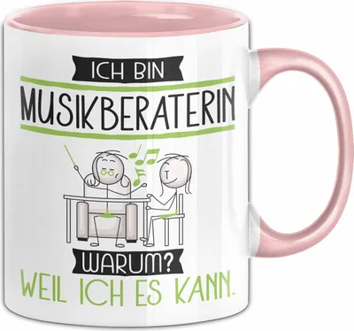 Produktbild von Musikberaterin Tasse Geschenk Ich Bin Musikberaterin Warum Weil Ich Es Kann Geschenkidee Geburtstag (Rosa)