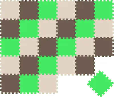 Produktbild von 27 Teile Baby Kinder Puzzlematte ab Null - 30x30 Puzzle Spielmatte Krabbelmatte