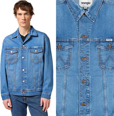 Produktbild von WRANGLER Herren, Jeansjacke ANTI FIT JACKET, 4XL, Blau, jeansmantel, , jeansjacken