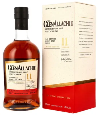 Produktbild von GlenAllachie 11 Jahre - Palo Cortado Sherry Cask Finish - Speyside Single Malt Scotch Whisky