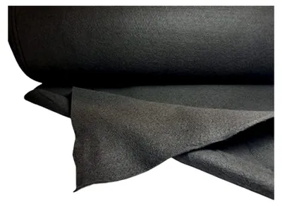 Produktbild von Filz Bastelfilz Dekorationsfilz 150cm Breite Schwarz Meterware (Länge 3 Meter)