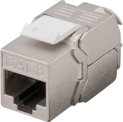 Produktbild von CAT8 STP Keystone Netzwerkstecker - Toolless