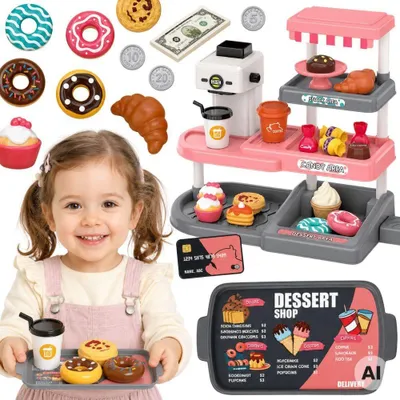 Produktbild von Woopie Cafe Süßwaren Kinderladen Registrierkasse Express Sound