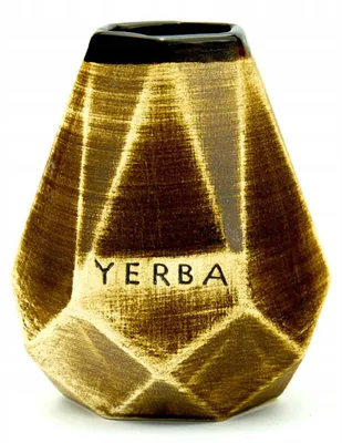 Zdjęcie produktu dla Matero Ceramiczne do Yerba Mate brązowy Diament