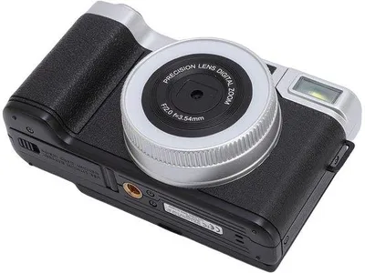 Produktbild von 64MP digitale Vlogcamera mit 2,8 Zoll 180-Grad-Benutzerinterface, 16 Retrofilter, kompakte Reisekamera (schwarz)