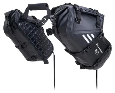 Image de Sacs de selle étanches pour moto, 18 litres, lot de 2