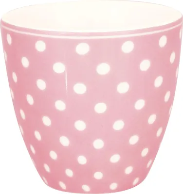 Produktbild von Greengate MINI Latte Cup DOTTY PALE PINK Rosa mit weißen Punkten Espresso Tasse