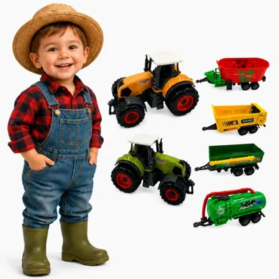 Immagine prodotto di Woopie Mini Farmer Set trattori con rimorchio