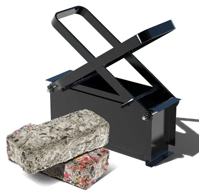 Image de Elzusha - Presse à briquettes en acier robuste, conçue pour le vieux papier