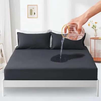 Immagine prodotto di Solidchoice - Coprimaterasso impermeabile, 200x200 cm - Traspirante e protettivo