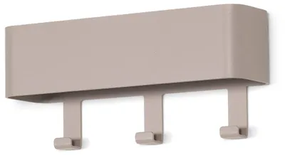 Garderobenhaken DAX PLAY 3 Silky Taupe Hakenleiste von Spinder Design