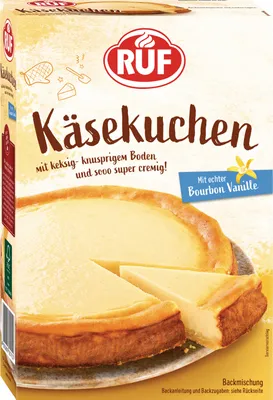 Produktbild von RUF Käsekuchen Bourbon Vanille Backmischung