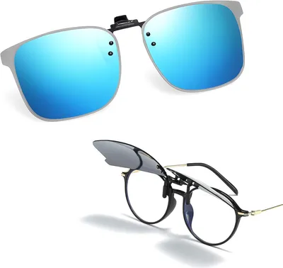 Produktbild von Clip-On Sonnenbrille polarisiert, UV400 Schutz, verblendungsfreie Gläser, für Brillenträger