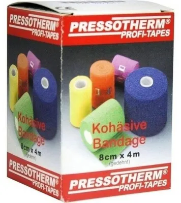 Obrázok produktu pre Pressotherm kohezívny obväz 8 cmx4 m zelený 1 ks