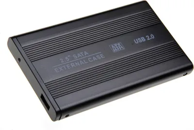Produktbild von Festplattengehäuse Case 2,5 Zoll SATA USB 2.0 Festplatten Gehäuse schwarz NEU