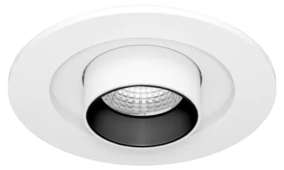 Immagine prodotto di Mini Oxo R Faretto LED da Incasso 6W 42º CCT Switch 2700K/3200K/4000K Bianco Opaco - Faretto Orientabile a Scomparsa - Beneito & Faure