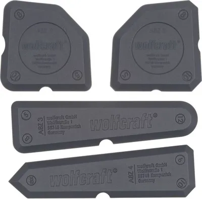 Produktbild von wolfcraft 1 Silikonabzieher-Set 4 tlg. - 4330000