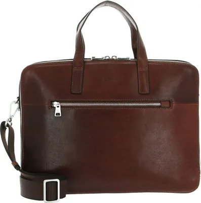 Produktbild von SADDLER Leder Laptoptasche Businesstasche mit Laptopfach Williston Computer Bag Midbrown braun