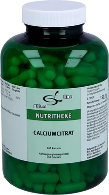 Produktbild von Green Line Nutritheke Calciumcitrat Kapseln, 240 St. Kapseln