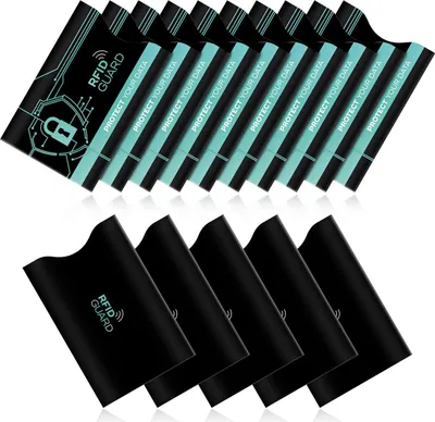 Produktbild von RFID GUARD 15x NFC RFID Schutzhülle Karten Hüllen Set RFID & NFC Schutz Blocker Etui für EC Kreditkarten Ausweis