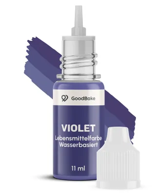 GoodBake Lebensmittelfarbe Violett, wasserbasiert, flüssig, 11 ml